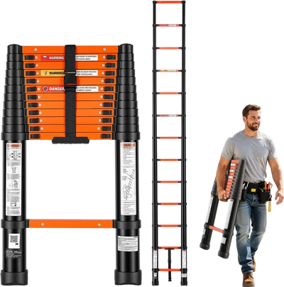 Vevor Telescoping Ladder 12.5' Aluminum Extension Ladder New