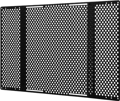 VEVOR RV Screen Door Protector, Adjusts from 22 to 31.5 inch, Adjustable Door Grille, Easy to Install, Reinforced Breathable Honeycomb Holes, Iron Camper RV Entry Protector for Pet Protection, Black