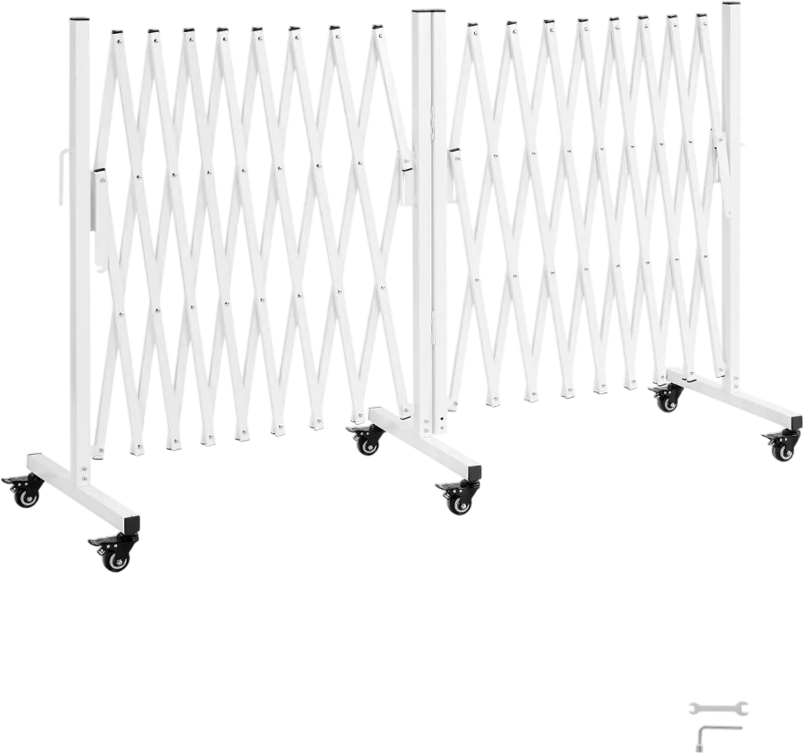 Vevor Barricade Double Expandable 18' Mobile Safety Barrier New