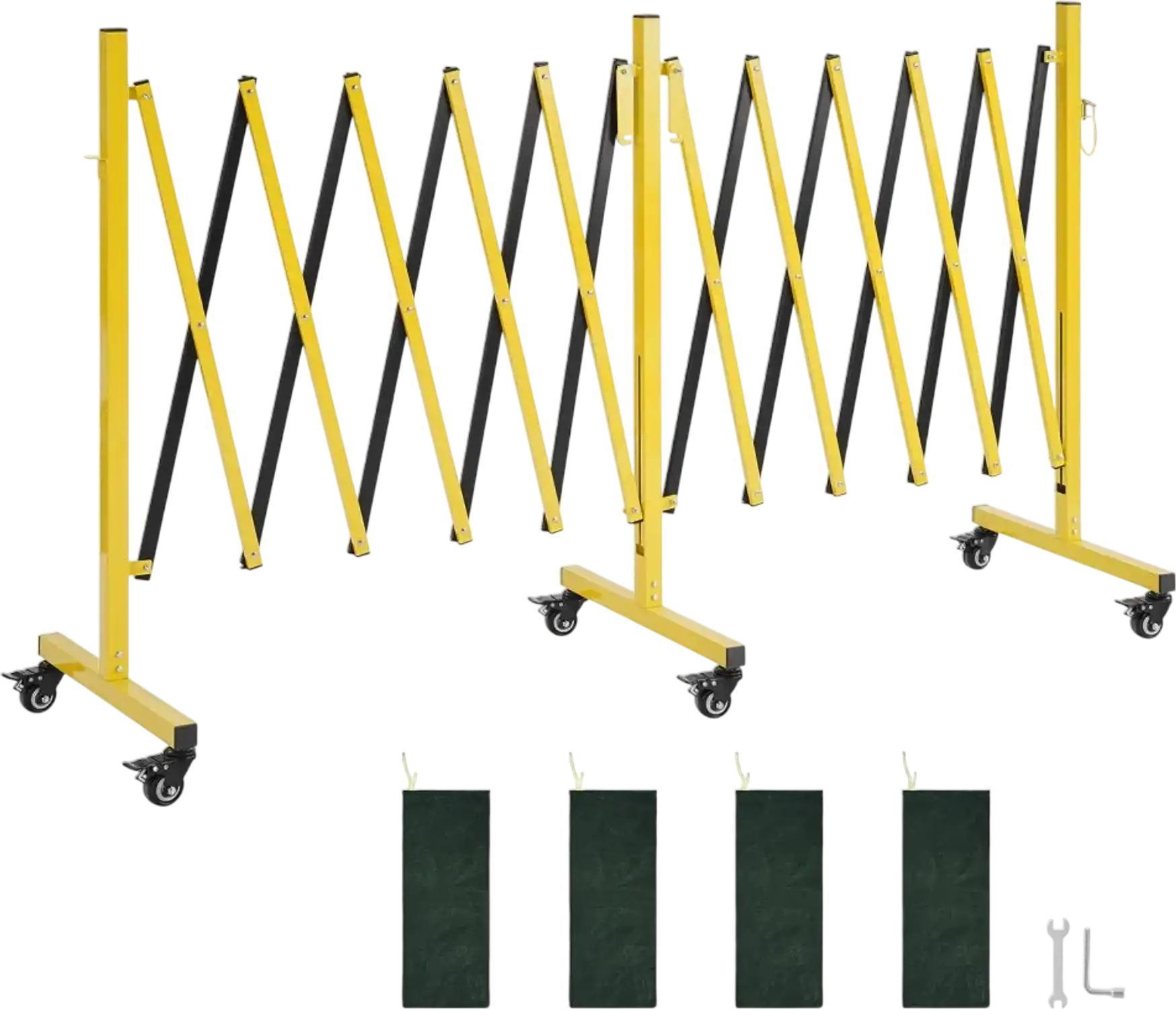 Vevor Retractable Barricade 18' Mobile Safety Barrier New