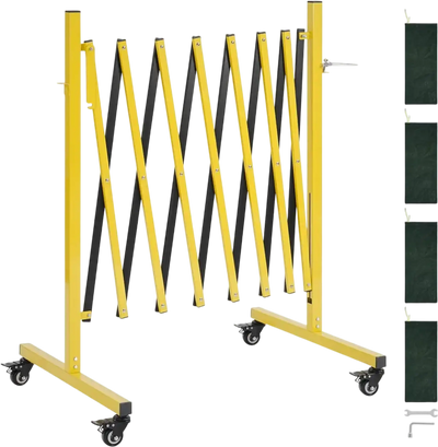 Vevor Expandable Barricade 12' Mobile Safety Barrier New