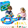 VEVOR Water Table for Toddlers, Kids Activity Play Waterway, Outdoor Summer Water Park Playset with 39PCS Accessories for Backyard Lawn Beach, Activity Sensory Play Table for 3+ Years Boys Girls