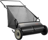 VEVOR Push Lawn Sweeper, 26-inch Leaf & Grass Collector, Strong Rubber Wheels & Heavy Duty Thickened Steel, Durable to Use with Large Capacity 7 cu. ft. Mesh Collection Hopper Bag, 4 Spinning Brushes