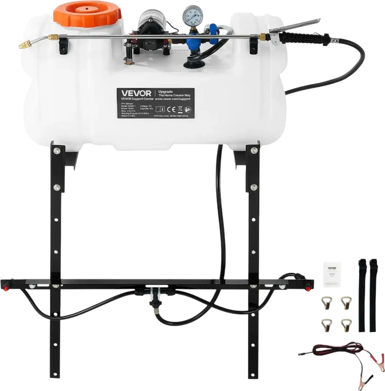 Vevor ATV Sprayer 15.9 Gal Broadcast Spot Sprayer with 12V Pump New