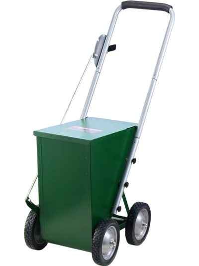 VEVOR Dry Line Marker, 4-Wheel, 2 or 4 in Lines, Field Dry Line Chalker, Adjustable Line Marker, with Rubber Adjustment Handle, 50 lbs Large Powder Capacity, for Baseball and Softball Infield, Green