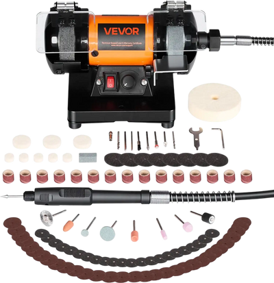 Vevor Bench Buffer Polisher Adjustable Speed Jewelry Polishing Machine New