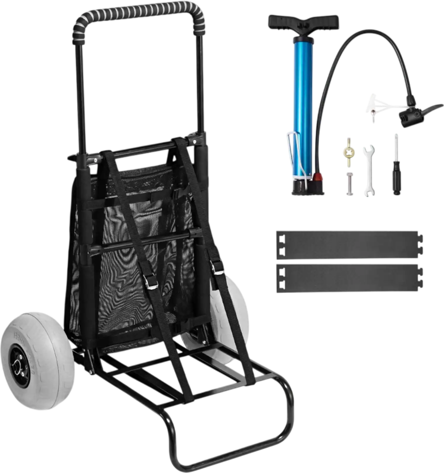 Vevor Beach Dolly Folding Sand Cart with 9