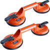 VEVOR Glass Suction Cup, 4.7" 2 Pack 330 lbs Load Capacity, Vacuum Suction Cup with Aluminum Handle, Heavy Duty Industrial Suction Cup Lifter Tool for Glass, Granite, Tile, Metal, Wood Panel Lifting