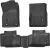 VEVOR Automotive Floor Mats, Fits for Dodge Durango / Jeep Grand Cherokee 2016-2024 / 2016-2021, 3 pcs Front and 2nd Row Liners, All Weather Custom Fit TPE Vehicle Floor Mats, Easy to Clean, Black