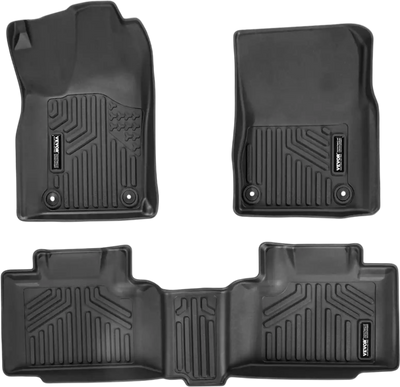 Vevor Floor Mats All-Weather Custom Fit TPE Front & 2nd Row Liners for Dodge Durango and Jeep Grand Cherokee Black New