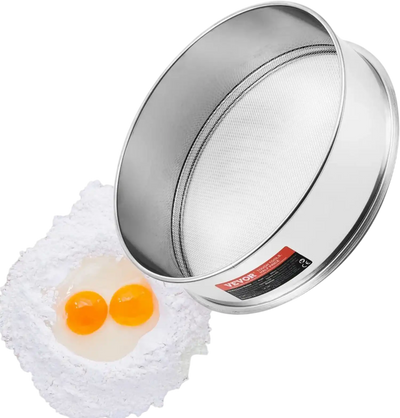 Vevor Flour Sieve 12 Mesh 304 Stainless Steel 12.6