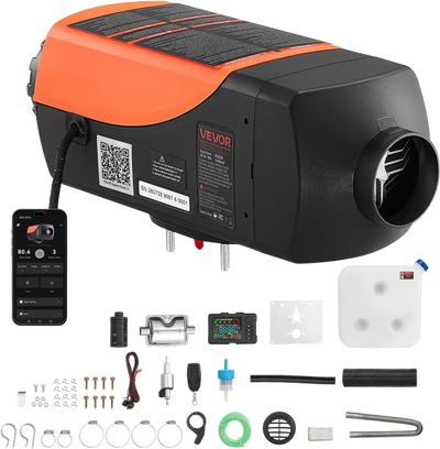 Vevor Diesel Heater 12V 10 L 2.6 Gal Bluetooth App Control Air Heater New