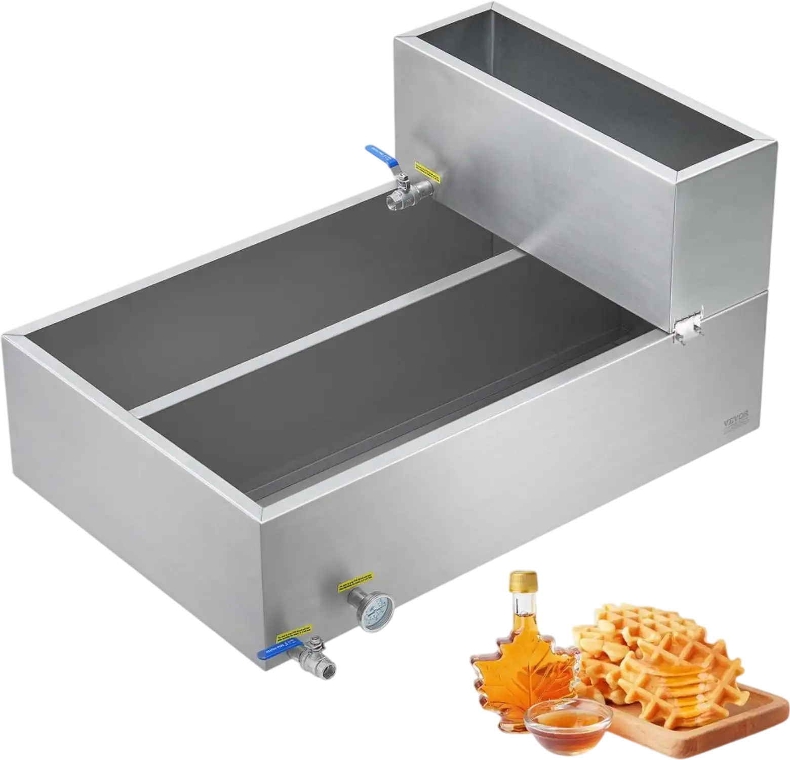 Vevor Maple Syrup Evaporator Pan 35 gal Stainless Steel with Thermometer New