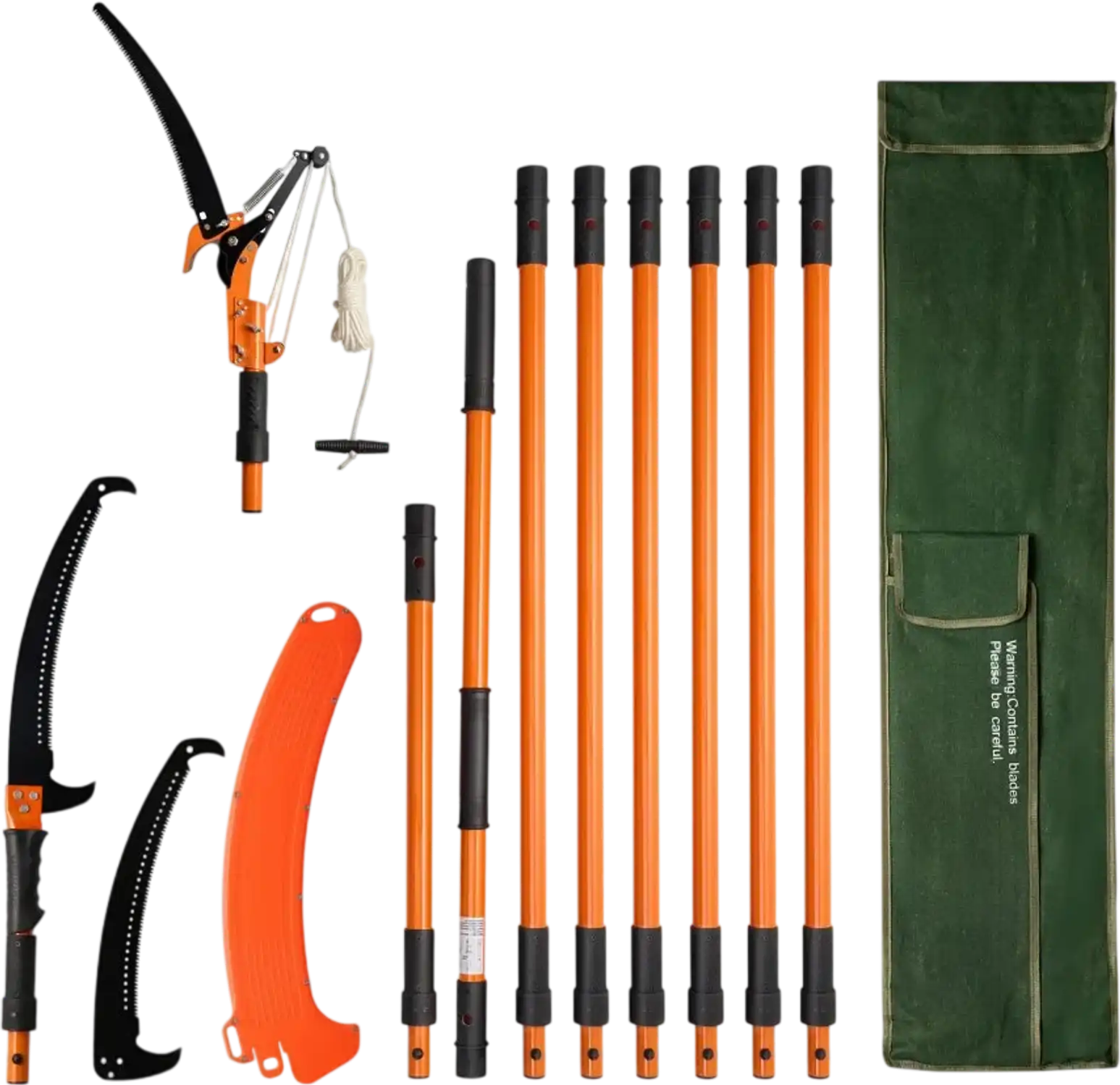 Vevor Pole Saw Extendable Manual Tree Pruner 4.46'-26.4' New