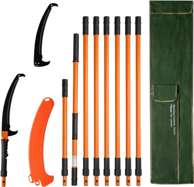Vevor Pole Saw Extendable Manual Tree Pruner 4.46'-26.4' New