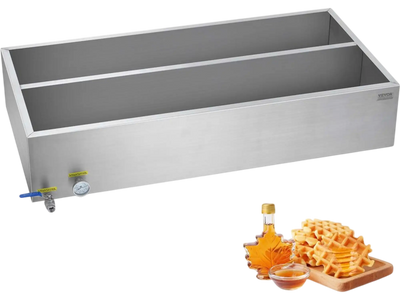 Vevor Maple Syrup Evaporator Pan 47 gal Stainless Steel Flat Pan with Thermometer New