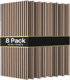 VEVOR Wood Wall Panels, 47.2 x 23.6 inches, Acoustic Slat Panels Oak Finish, Sound Absorbing for Living Rooms, Bedrooms, Offices, and Studios, Interior Wall Decor, PET Construction, Screw Kit, 8-Pack