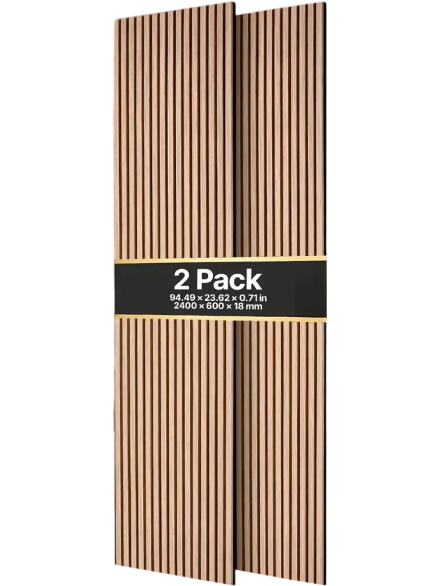Vevor Acoustic Slat Wall Panels Walnut 94.5