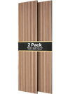 VEVOR Wood Wall Panels, 94.5 x 23.6 inches, Acoustic Slat Panels, Walnut, Sound Absorbing for Living Rooms, Bedrooms, Offices, Studios, Interior Wall Decor, MDF & PET Construction, Screw Kit, 2-Pack