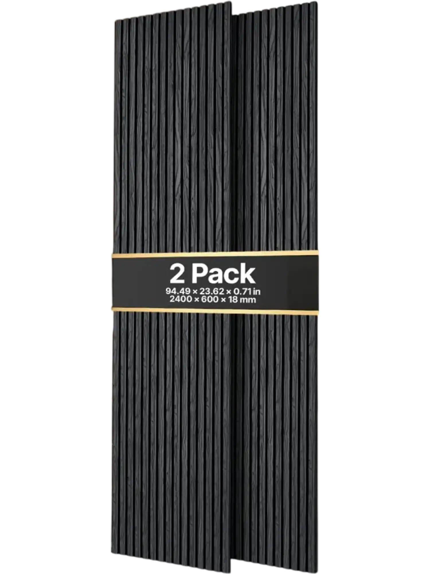 Vevor Acoustic Slat Wall Panels Black Oak 94.5
