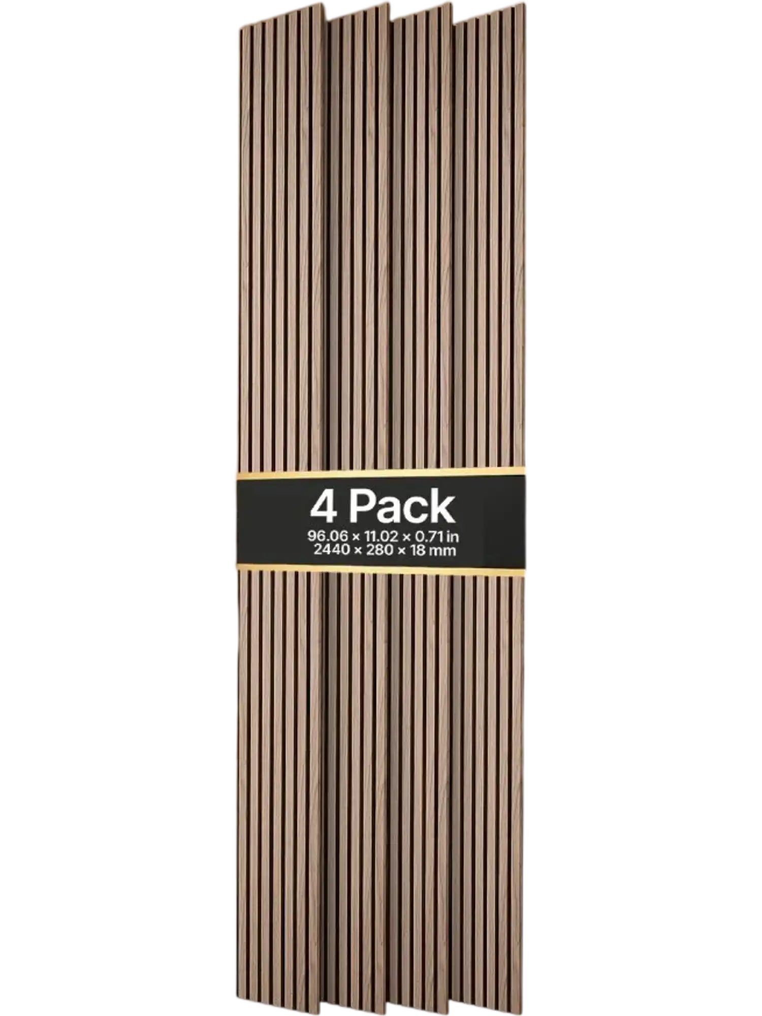 Vevor Acoustic Slat Wall Panels Walnut Finish 96.1