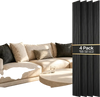 VEVOR Wood Wall Panels, 96.1 x 11 inches, Acoustic Slat Panels, Black Oak, Sound Absorbing for Living Rooms, Bedrooms, Offices, Studios, Interior Wall Decor, MDF & PET Construction, Screw Kit, 4-Pack