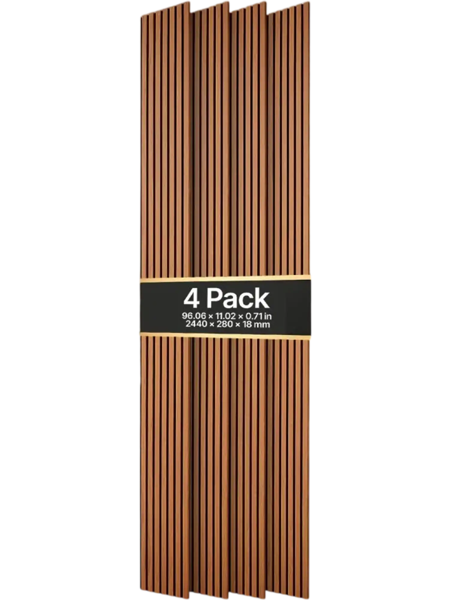 Vevor Acoustic Slat Wall Panels Dark Teak 96.1