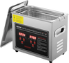 VEVOR Ultrasonic Cleaner with Digital Timer & Heater, Professional Ultra Sonic Jewelry Cleaner, Stainless Steel Heated Cleaning Machine for Glasses Watch Rings Small Parts Circuit Board (3L)