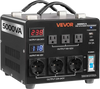 VEVOR Voltage Auto Converter Transformer, 5000VA, Heavy Duty Step Up/Down Power Transformer, 110V to 220V and 220V to 110V, with 3 US Outlets, 3 EU Outlets, LCD Display, Circuit Breaker Protection