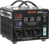 VEVOR Voltage Auto Converter Transformer, 6000VA, Heavy Duty Step Up/Down Power Transformer, 110V to 220V and 220V to 110V, with 3 US Outlets, 3 EU Outlets, LCD Display, Circuit Breaker Protection