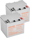 VEVOR 2 Pack 12V 35Ah Deep Cycle Battery, Sealed AGM Technology, Rechargeable Lead Acid AGM Battery, Backup Replacement for Scooters, Mobility Wheelchair, Solar System Off-Grid Home Energy Storage