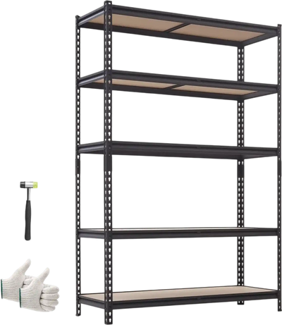 Vevor Storage Shelves 5-Tier Adjustable Heavy Duty Garage Shelving Unit New