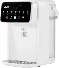 VEVOR Instant Hot Water Dispenser, Countertop Boiling Water Dispenser with Adjustable 7 Temperatures & 7 Water Volumes, 118oz Removable Water Tank, Quick Heating with Touchscreen & Child Lock for Home
