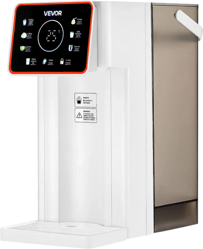 VEVOR Instant Hot Water Dispenser, Countertop Boiling Water Dispenser with Adjustable 6 Temperatures & 7 Water Volumes, 101oz Removable Water Tank, Quick Heating with Touchscreen & Child Lock for Home