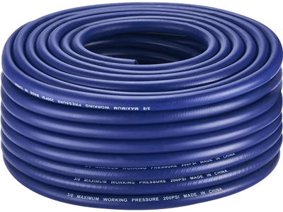VEVOR 3/8 in Self Sinking Aeration Hose, 100 Ft Long Weighted Pond Aerator Hose Kit, Heavy Duty Rubber Pond Aeration Tubing, Flexible Airline for Lake Water Garden Aerators & Diffusers