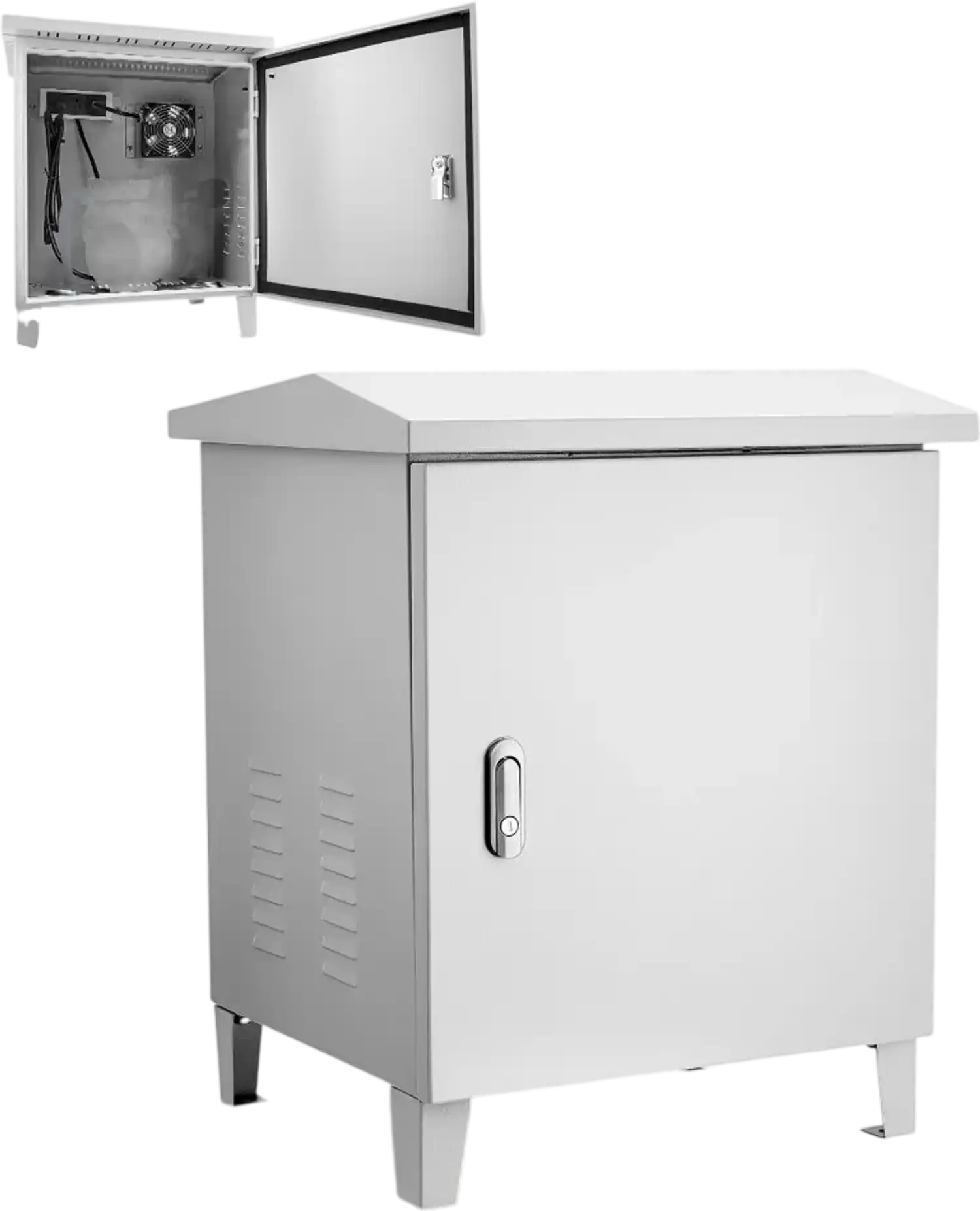 Vevor Pond Aerator Cabinet Weatherproof Outdoor Housing with Cooling Fan & AC Power Outlet New