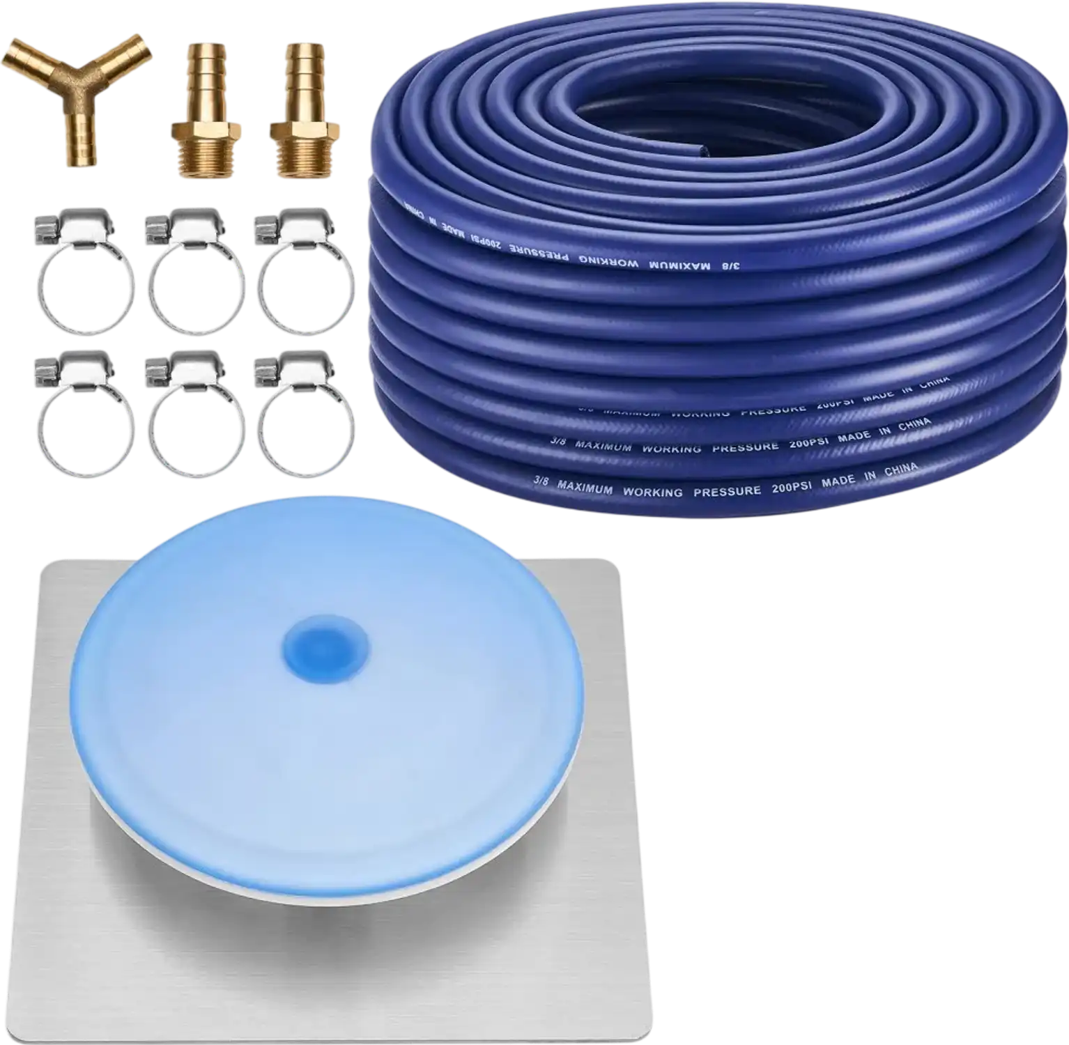 Vevor Pond Aerator Air Diffuser & Self-Sinking Hose Kit New