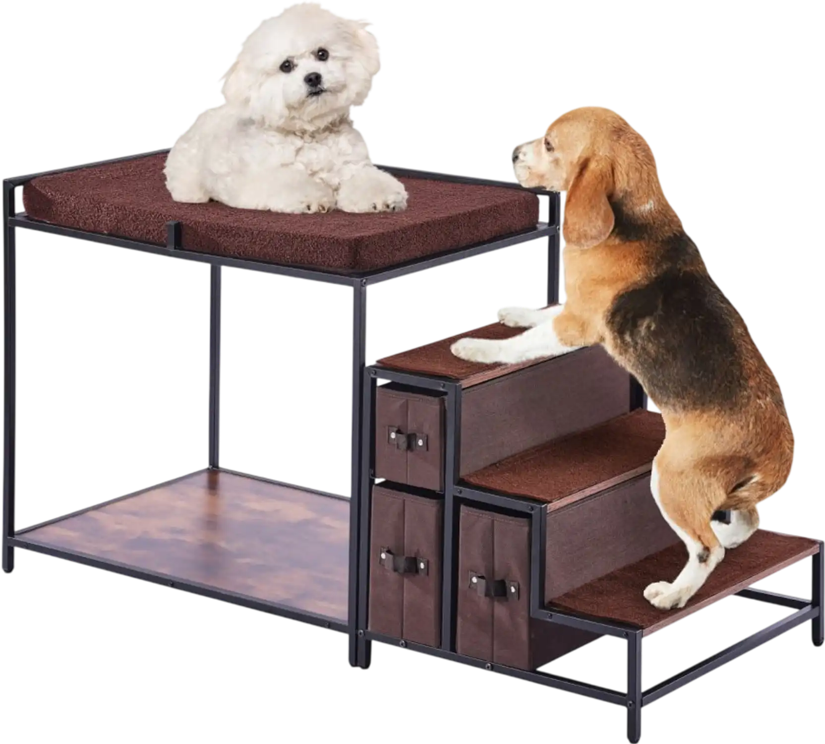 Vevor Pet Bunk Bed Window Perch with Stairs and Storage New