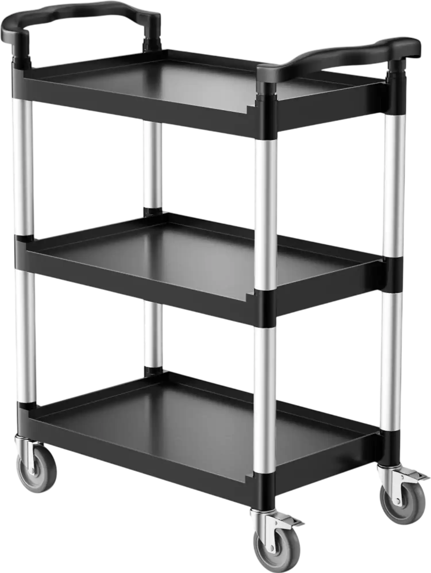 Vevor Utility Cart 3-Tier Rolling Service Cart 300 lbs Capacity New