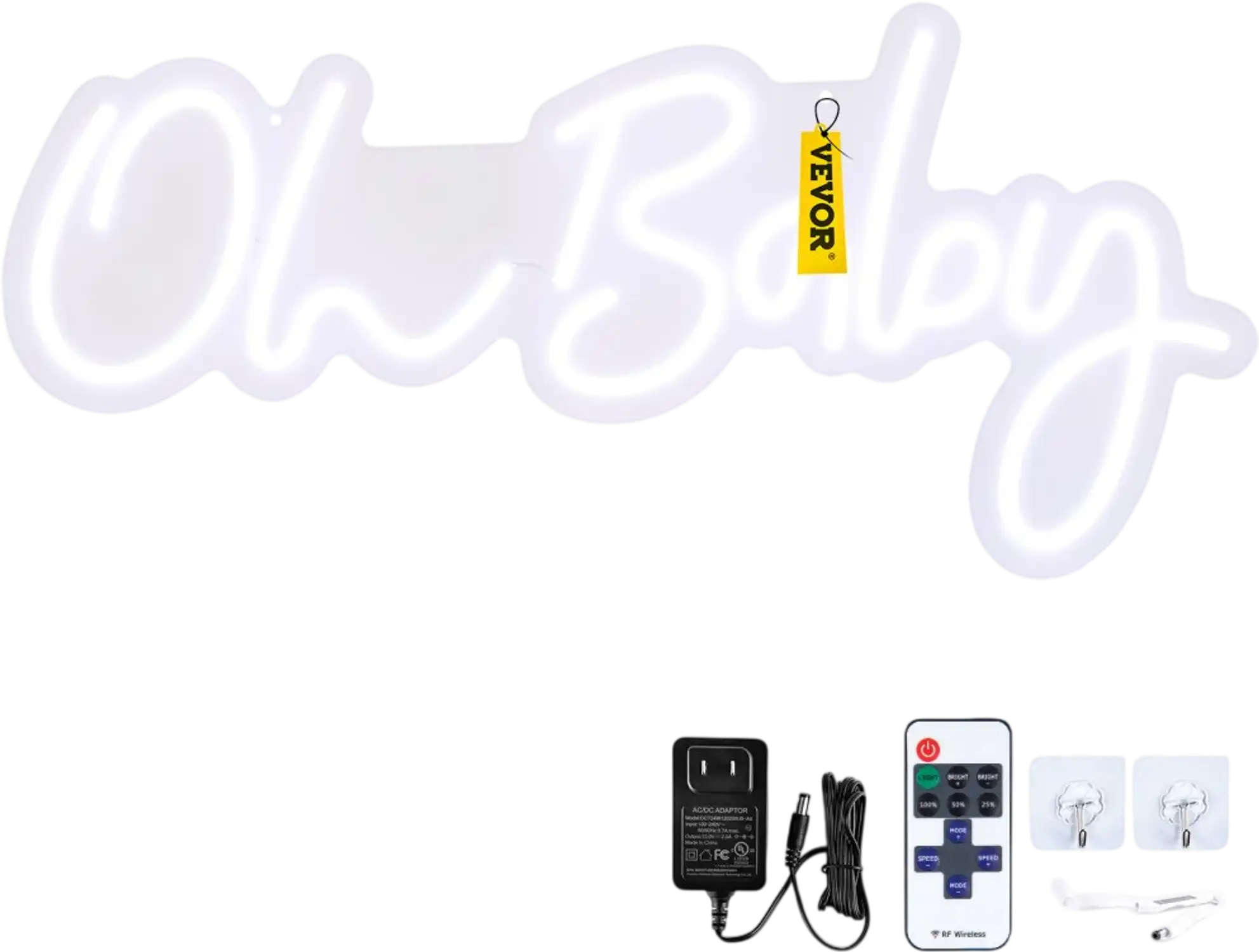 Vevor Neon Sign Oh Baby Wall Decor 23.5