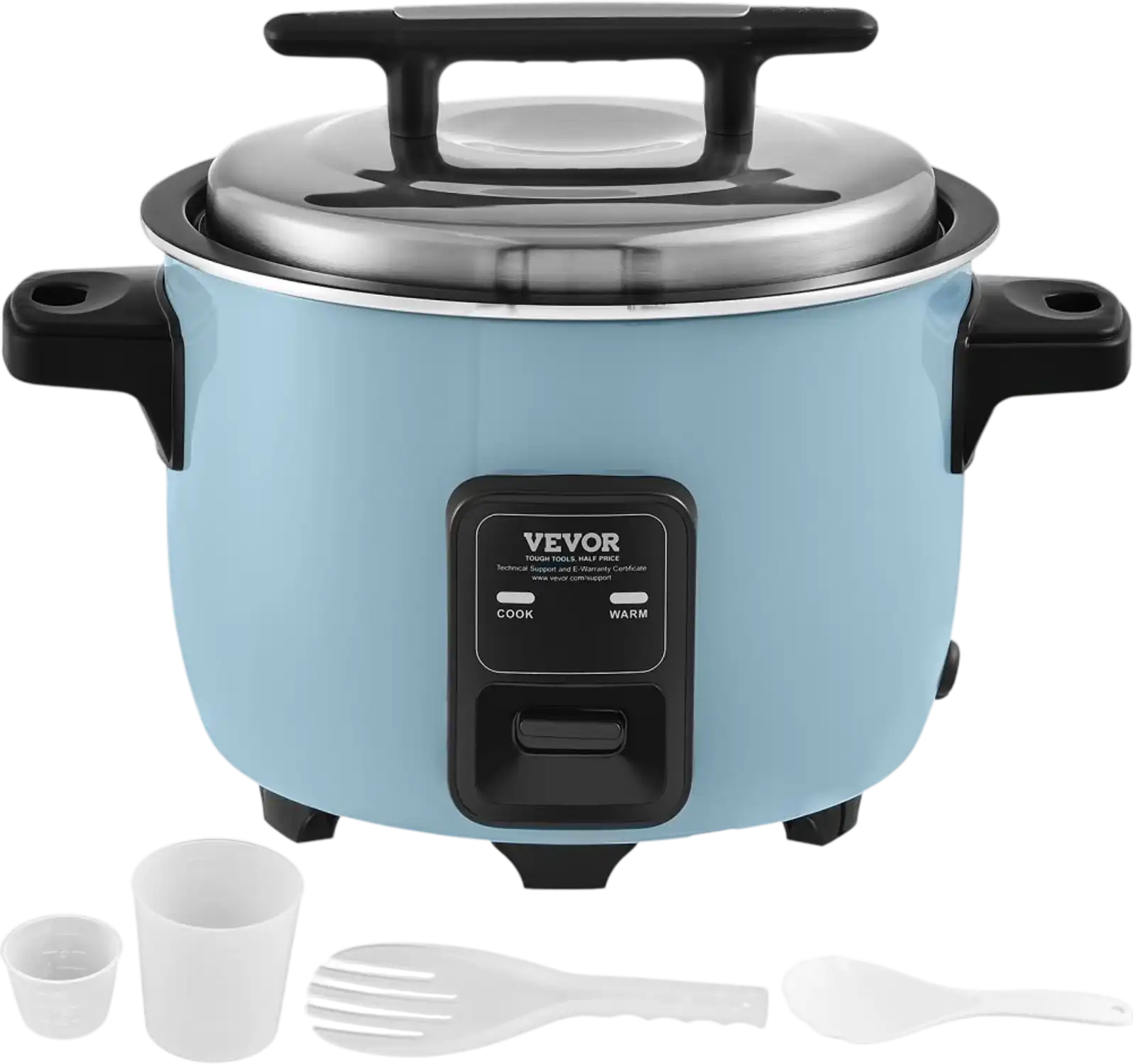Vevor Commercial Rice Cooker 50-Cup 10L Nonstick Warmer New