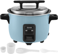 VEVOR Commercial Rice Cooker, 60-Cup Rice Cooker, 13.74 Qt / 13 Liter Large Rice Cooker and Warmer with Nonstick Inner Pot, Fast Cooking and 24-Hour Keep Warm, with Rice Cup and Paddle, for Restaurant