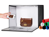VEVOR Photo Studio Light Box, 12" x 12", 3000-5600K Adjustable 3 Color Temperatures Professional Shooting Tent Kit with 120 LED 6 Backdrops Soft Light Cloth, High CRI ≥ 95 for Small Size Products