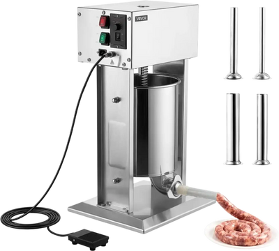 Vevor Electric Sausage Stuffer 22 lbs Vertical Stainless Steel Meat Maker New