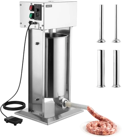 Vevor Sausage Stuffer Electric 33 lbs Vertical Stainless Steel New
