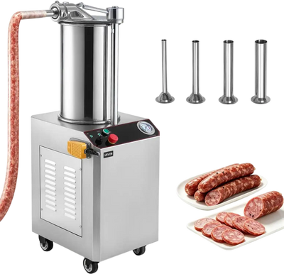 Vevor Sausage Stuffer Hydraulic Automatic 26L Commercial Vertical Meat Maker New