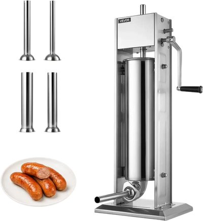 Vevor Sausage Stuffer Manual 15 lbs 7L Vertical Stainless Steel Meat Filler New