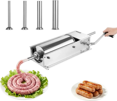 Vevor Sausage Stuffer Manual 11 lbs 5L Horizontal Stainless Steel Meat Maker New