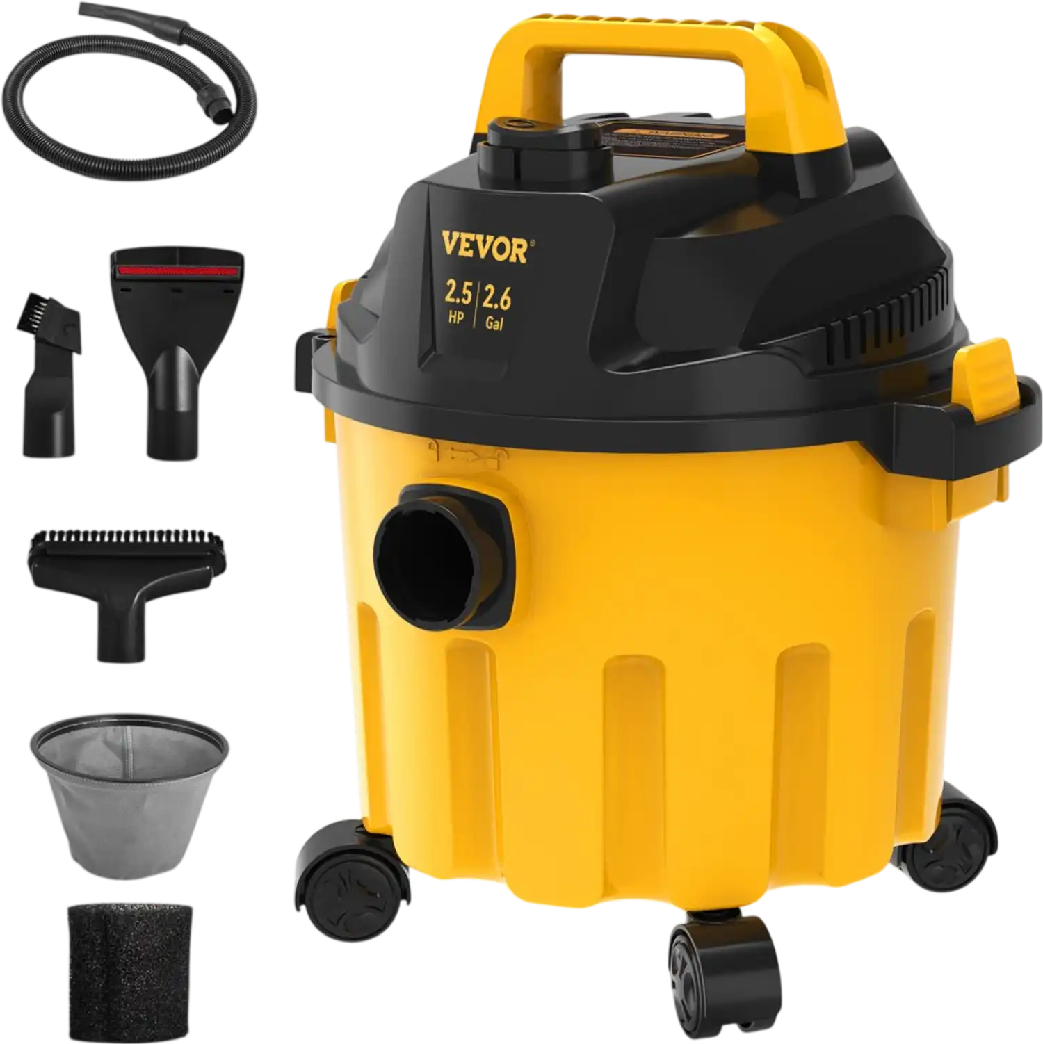 Vevor Wet Dry Vacuum 2.6 Gal 2.5 Peak HP 3-in-1 Portable Shop Vac New