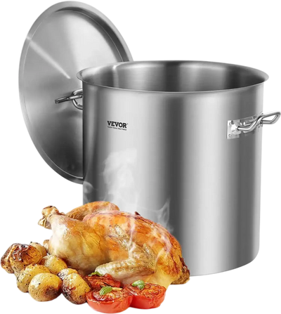 Vevor Stockpot 53 QT Stainless Steel with Lid New
